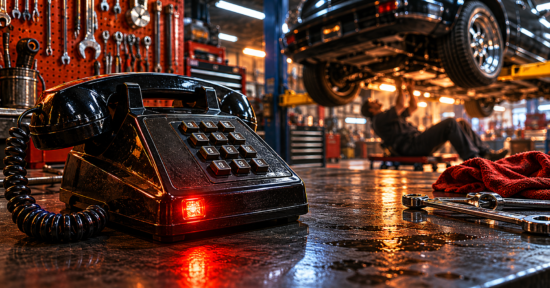 Phones on desk lit up2