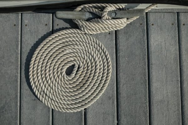 rolled brown rope