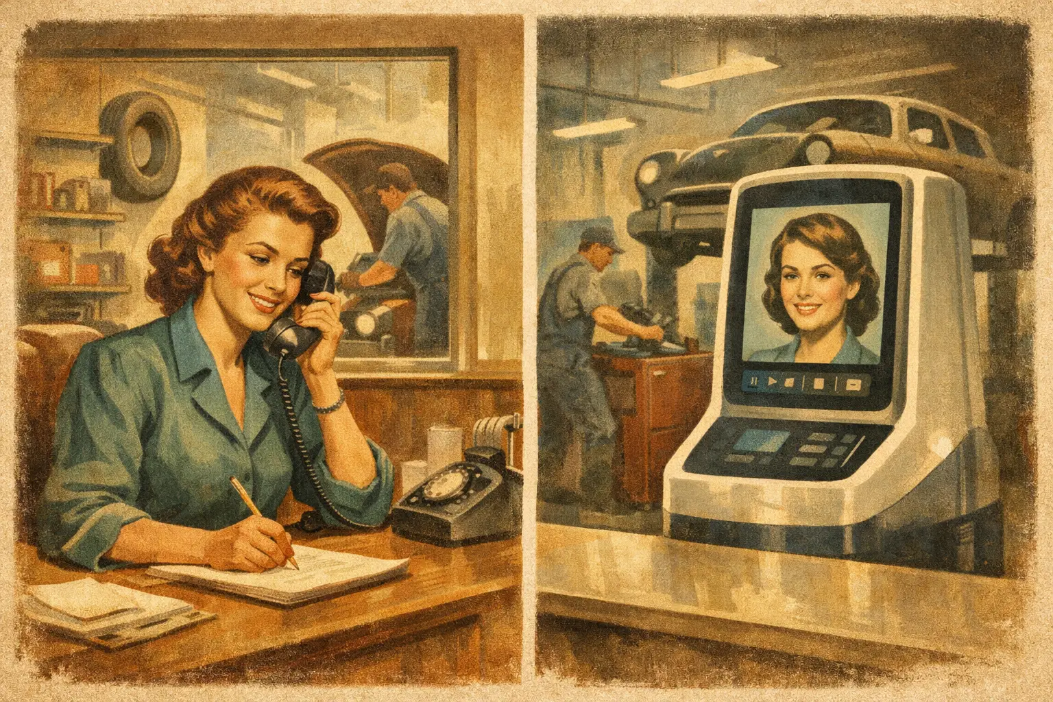 Human Receptionist Versus AI for Repair Shops