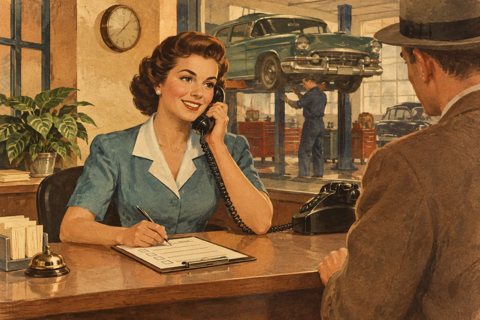 Automotive Receptionist Service Review Checklist