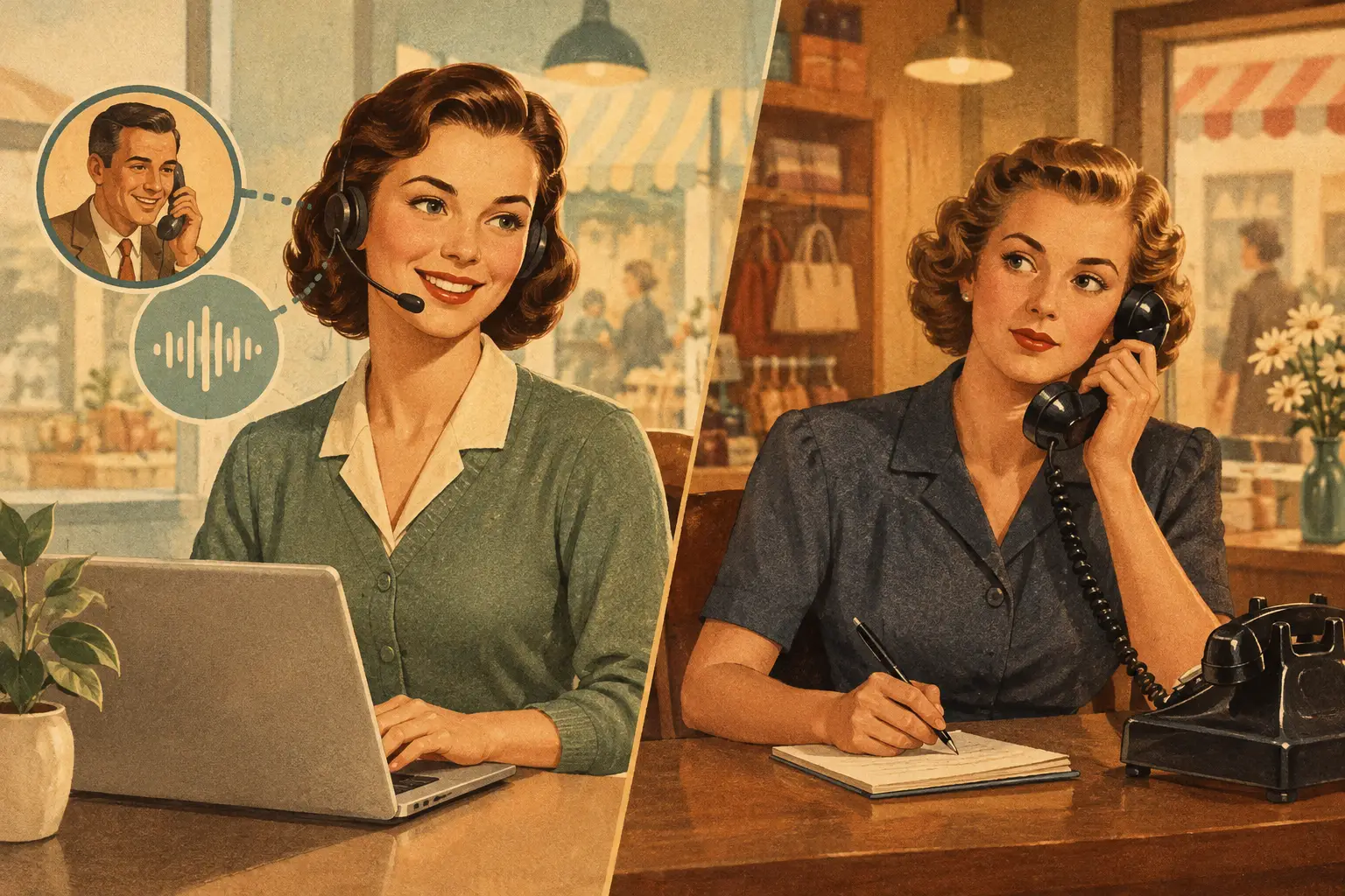AI Receptionist vs Answering Service for Shops