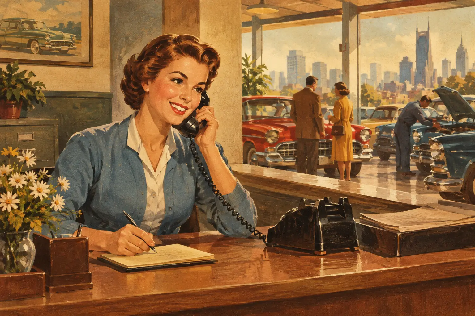 What a Nashville Automotive Receptionist Must Handle